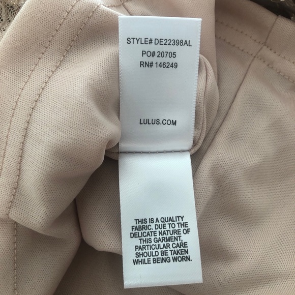 NWT Lulu's Top of the Hour Rose Gold Sequin Mini Dress - Picture 8 of 8